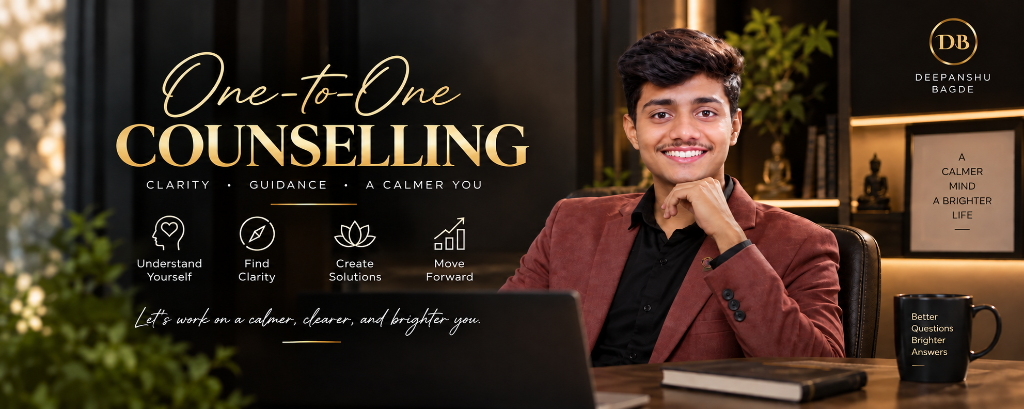 One-to-One Counselling with Mr. Deepanshu Bagde - Clarity, Guidance, A Calmer You